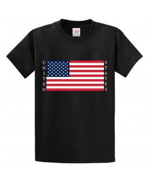 United States Flag Classic Unisex Kids and Adults T-Shirt